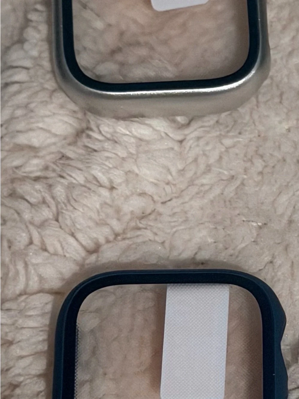 Replacement Watch Case Cover in Navy Blue and Silver